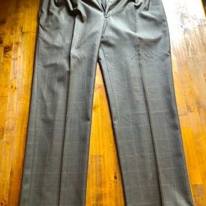 34x32 Brown Plaid Jos A Bank Dress Pants